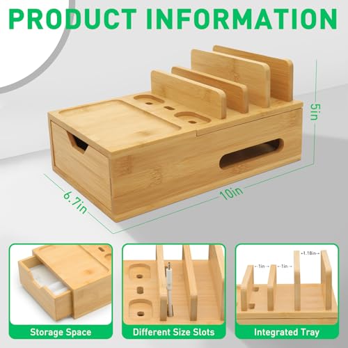 Bamboo Charging Station for Multiple Devices, Deskto | All Products - Image 3