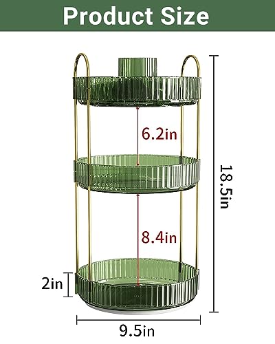 Asayuee 360 Rotating Makeup Organizer,3 Tier Large C | All Products - Image 6