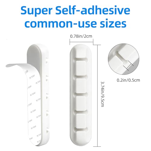 2 Packs Cable Clips, Cable Organizers for Cords - Image 3