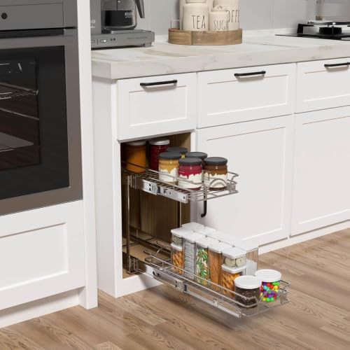 OCG 2 Tier Pull Out Cabinet Organizer (9.5" W x 21" | All Products - Image 4