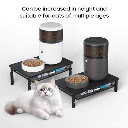‌Adjustable Automatic Cat Feeder Stand - Non-Slip Elevated - Image 4