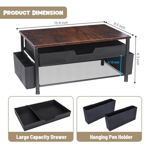 Printer Stand for Desk, Desktop Printer Shelf for Home Office - Image 4
