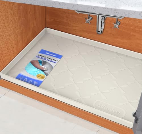 Waterproof Under Sink Mat 22" x 22" Silicone Mat Cabinet - Image 2