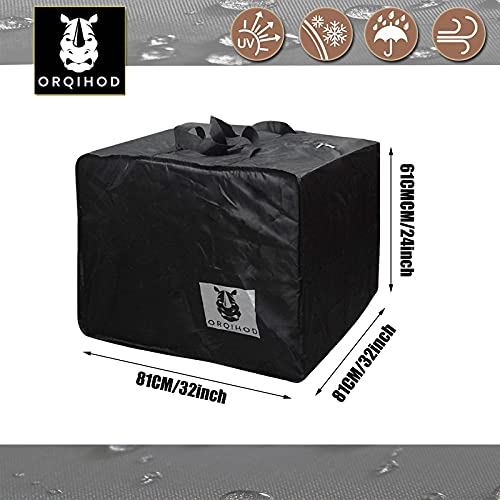 Large Patio Furniture Seat Cushions Storage Bag, 32x32x24IN - Image 3