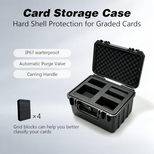 Small Graded Card Case Storage Box with 4 Foam Dividers for Slab - Image 6