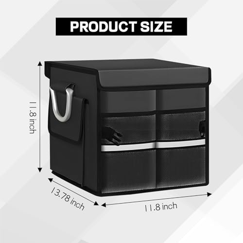 Car Trunk Organizer with Lid, 28L 2-Compartment | Home Organization - Image 3
