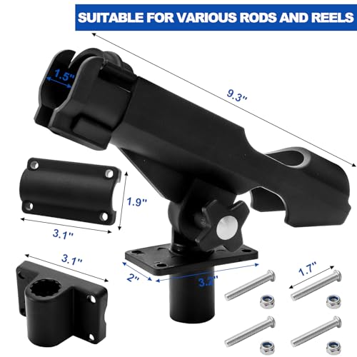 Bekith 2 Pack Fishing Rod Holder with Combo Mount - Image 3