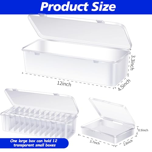12 Pcs Playing Card Box, Clear Trading Card Storage - Image 4