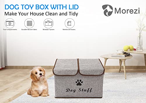 Dog Toy Box with Lid - Storage Organizer for Toys - Perfect - Image 3