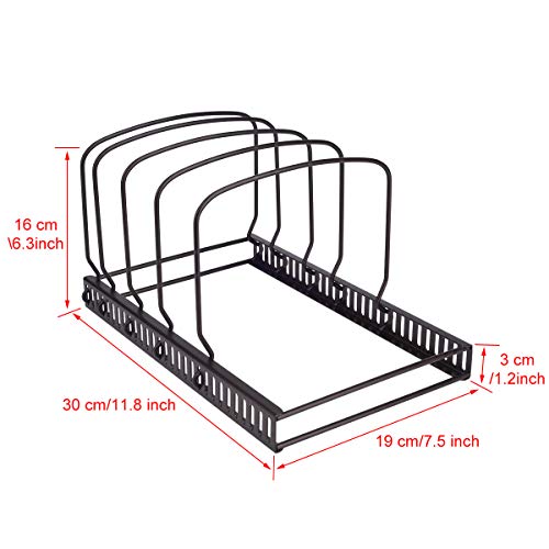 Toplife 10+ Bakeware Organizer Rack for Kitchen Bakeware - Image 3