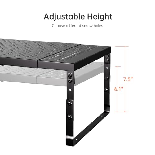 Expandable Adjustable Cabinet Shelf Organizer - Stackable - Image 5