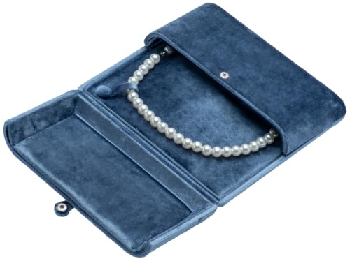 Large Velvet Pearl Necklace Gift Box Jewelry Storage Case - Image 2