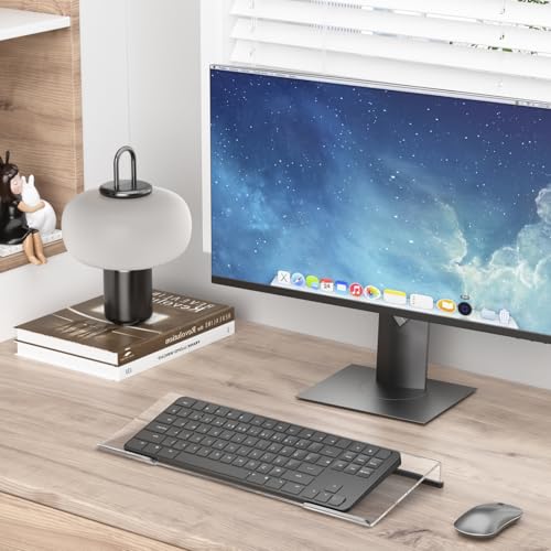 Beego Ergonomic Computer Keyboard Stand - Clear Acrylic Keyboard - Image 5