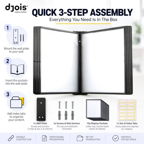 Tarifold Wall Mount Reference System, 10 Pockets - Image 6