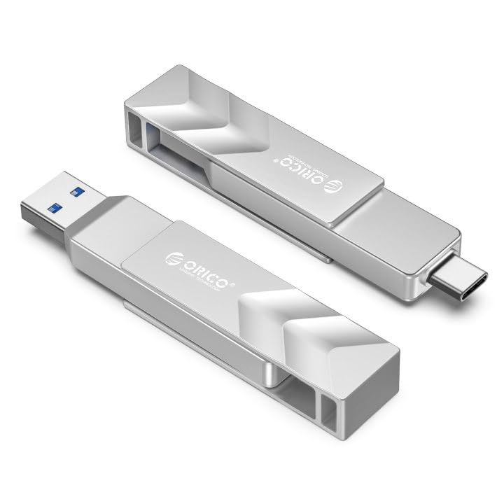 ORICO 1TB Portable Solid State Drive, 1050MB/s Dual-Port Rotating - Image 1