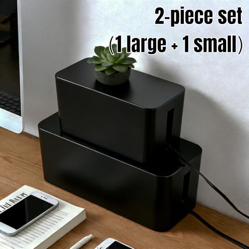 1 Large + 1 Small Cable Management Box Set – 2-Piece Cord - Image 3