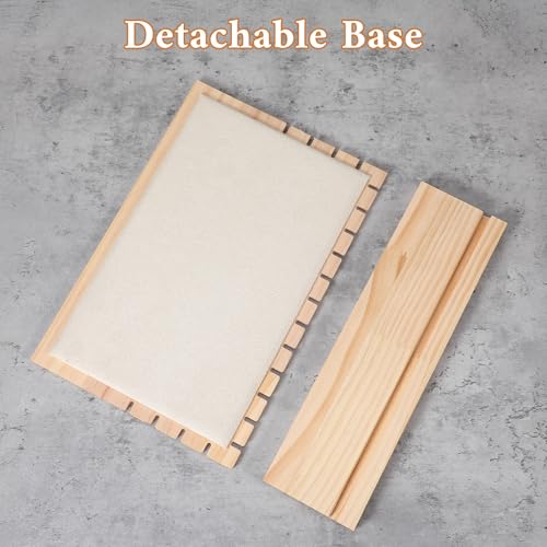 4 PCS Necklace Display for Vendors, Bamboo Retail Jewelry Display - Image 5