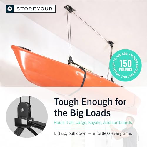 StoreYourBoard Kayak and Canoe Ceiling Hoist – Overhead - Image 6