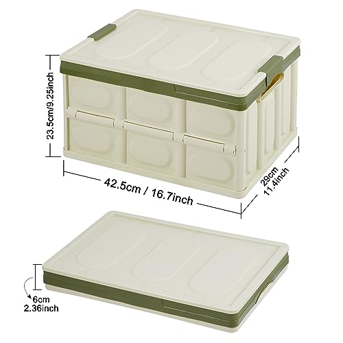 Phyllia Foldable Storage Boxes with Lids, 3 Pack | Home Organization - Image 4
