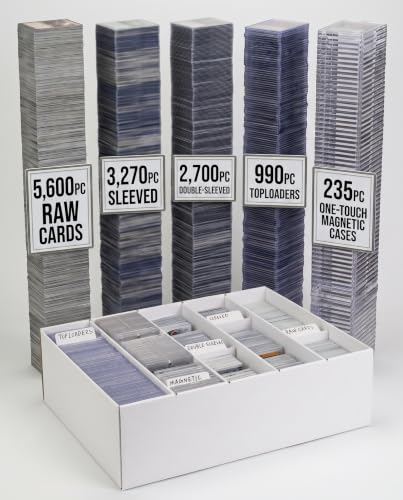 2-Pack Trading Card Bulk Storage Box Cardboard Organizer - Image 4