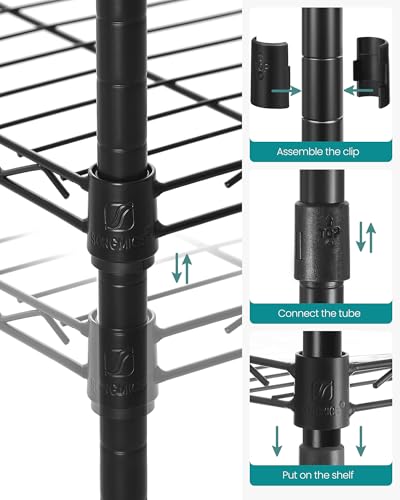SONGMICS 3-Tier Bathroom Shelf, Storage Rack for Small Space - Image 7