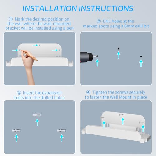 JDDWIN Wall Mount Stand for Switch 2 (2025)/ Switch OLED, Metal - Image 5
