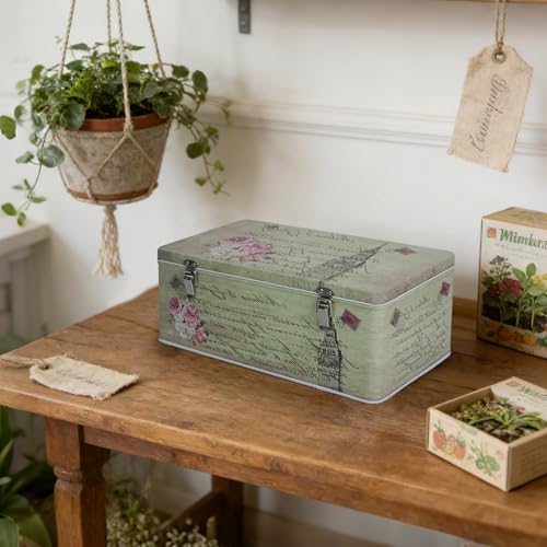 DreamsEden Metal Seed Organizer Storage Box - Rustic - Image 3