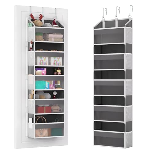 Over the Door Organizer with 5 Front & 10 MeshSide Pockets,Heavy - Image 2