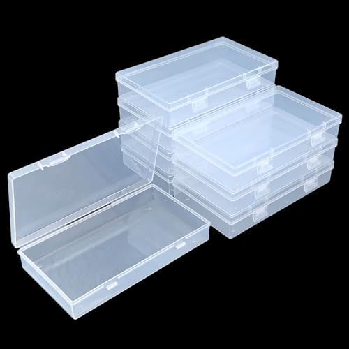 8 Pack Rectangular Clear Plastic Storage Containers - Image 5