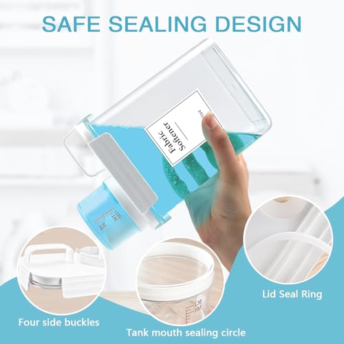 2 Pack Laundry Detergent Dispenser, 61oz Detergent Dispenser - Image 7