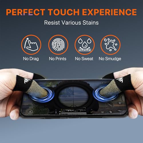 Jwh 20 Pack Mobile Phone Gaming Finger Sleeves with 2 Pcs Storage - Image 6