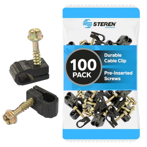 STEREN Coaxial Cable Clips - Cable Holder - Wire Clips - Image 2