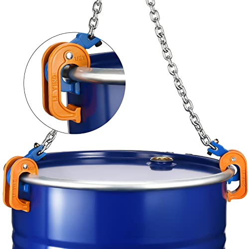 55 Gallon Drum Lift, 2200 lb Chain Drum Lifter for Steel - Image 7