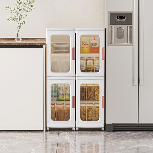 CXCJAI Narrow Cabinet With Doors and Shelves - Tall Skinny - Image 3