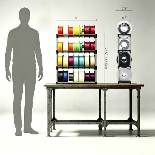 3D Printer Filament Storage Rack – Easy Install （4Tier） - Image 3