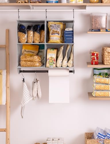 StorageWorks Hanging Closet Organizer with Rod, 4 Sections - Image 7