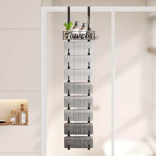 SWTYMIKI Hanging Towel Racks for Bathroom - 9 Tier O | All Products - Image 4