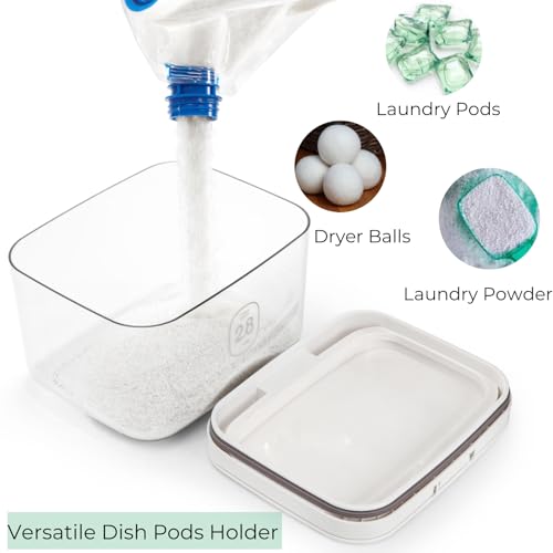 94 OZ/2.8L Laundry Pods Container, One-Press Lid Laundry - Image 7