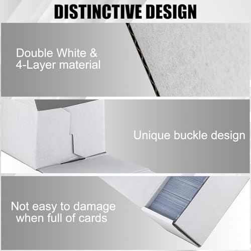 Trading Card Storage Box, 10-Pack 1100 Count White | Home Organization - Image 6