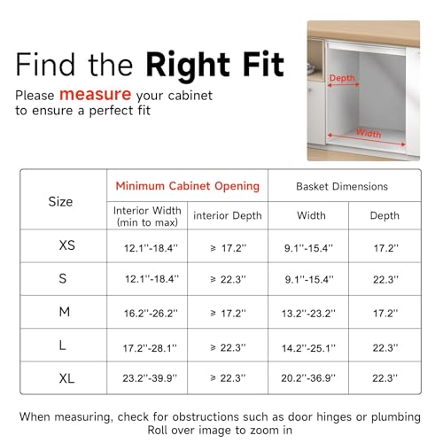 Expandable Pull Out Cabinet Organizer, 23.2"-39.9" W x 22.5''D - Image 6
