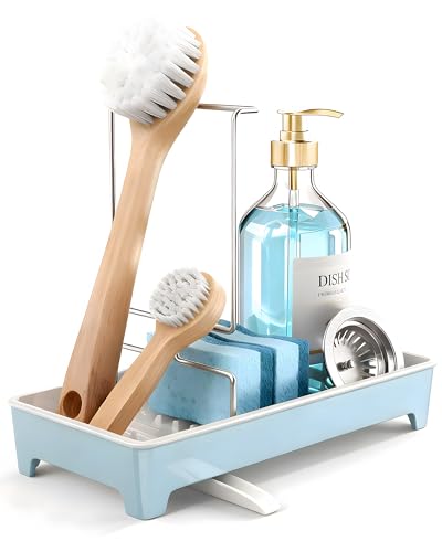 Minimalist Sink Caddy, Rustproof Sponge Holder for Kitchen Sink - Image 3