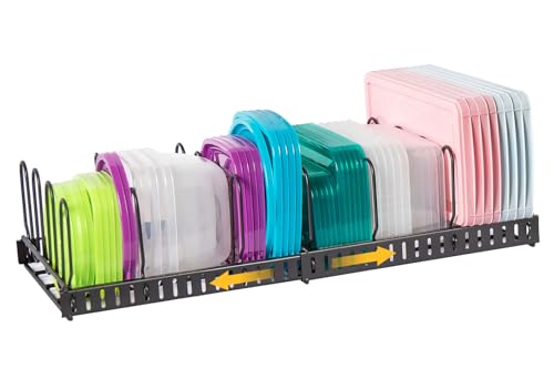 Expandable Food Container Lid Organizer,Large Capacity - Image 2