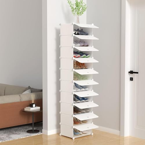 HOMIDEC Shoe Storage, 10-Tier Shoe Rack Shoe Organizer for Closet - Image 4