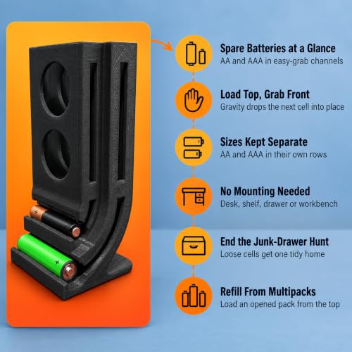 Battery Dispenser Compatible with AA and AAA Batteries – - Image 8