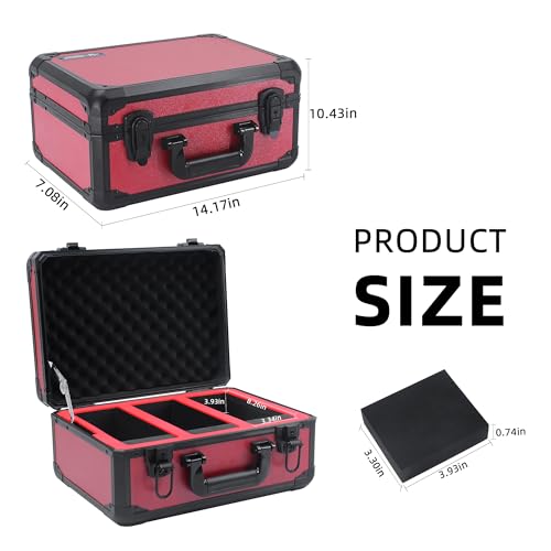 Graded Card Storage Box, RED, 14.17x11.2x7 inches - Image 6