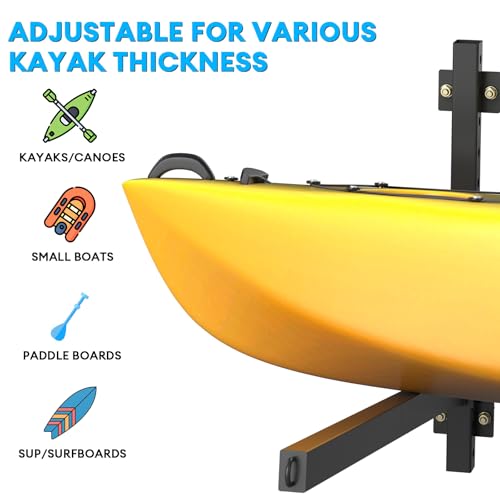 Kayak Storage Rack Heavy Duty, Adjustable Wall Mount - Image 7