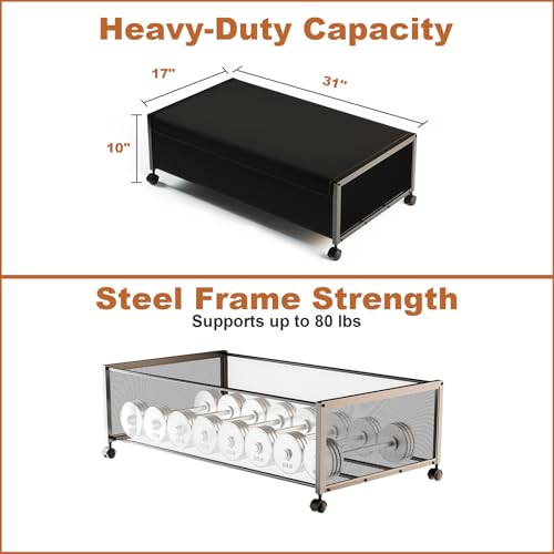 2Pack Under Bed Storage Containers, 10 inch Height,31 inch Long - Image 3