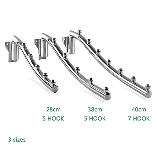 Folding Wall Mount Clothes Hanger Metal, 2 Pack Laundry - Image 8