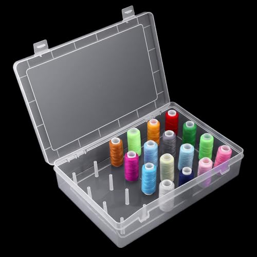 2-Pack Clear Thread Holder Organizer Boxes, Stackable - Image 5