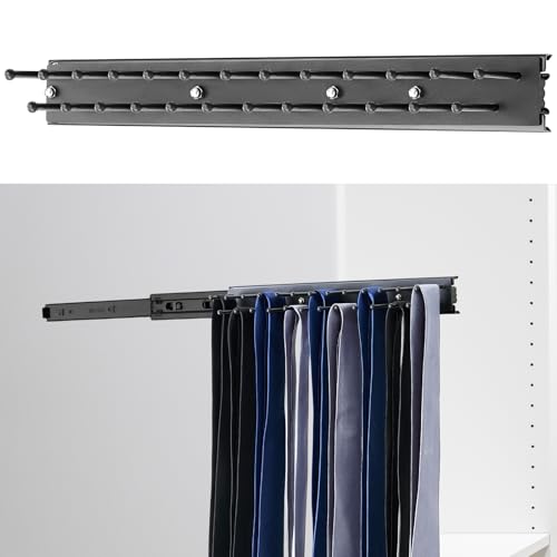 Blulu 1 Pcs 13.8'' Sliding Tie Rack Hangers for Closet, 25 - Image 2
